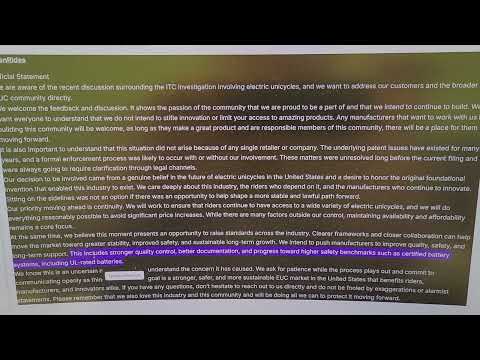 Alien Rides Wants a Monopoly! Their official statement has so many holes in it EUC Electric Unicycle