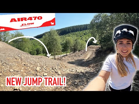 RIDING THE NEW AIR470 JUMP AT BIKEPARK WALES!
