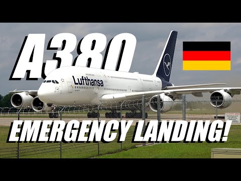 Lufthansa 🇩🇪 AIRBUS A380 SUPER JUMBO Landing and Takeoff at MSP | Medical Diversion