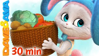🥬  Oh, John the Rabbit | Dave and Ava Nursery Rhymes | Kids Songs 🥬
