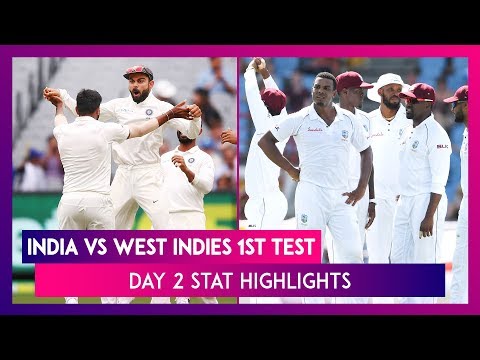 India Vs West Indies Stat Highlights, 1st Test 2019 Day 2: Ishant Sharma Takes Fab 5-Wicket Haul