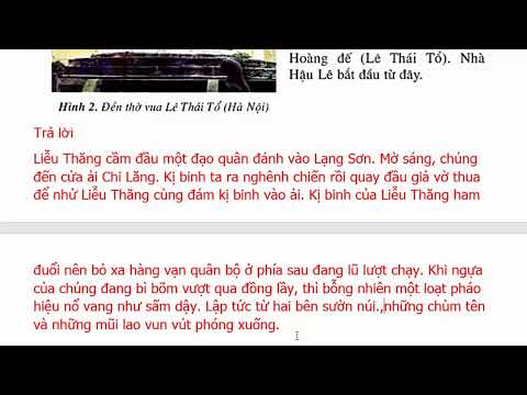 Lịch Sử Lớp 4 Bài 16 – Chiến Thắng Chi Lăng