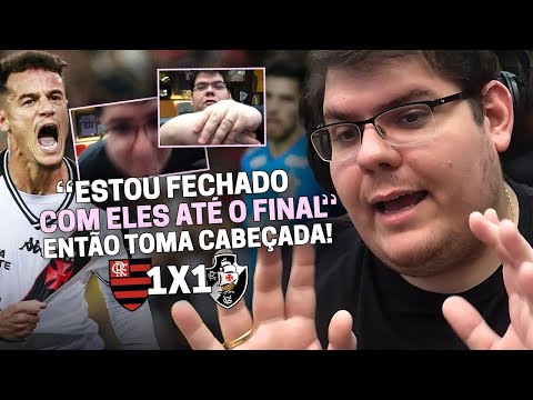 CASIMIRO REAGE: FLAMENGO 1 X 1 VASCO - BRASILEIRÃO 2024 | Cortes do Casimito
