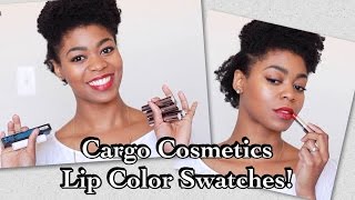 1st Impressions &amp; Swatches! Cargo Cosmetics Lipcolors, Matte Top Coat, &amp; Primer - NaturalMe4C