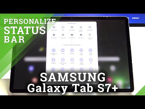 How to Adjust Notification Bar Icons on SAMSUNG Galaxy Tab S7+ - Customize Status Bar
