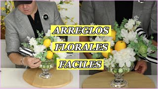 ARREGLOS FLORALES /Adornos Florales Para La Casa / Tutoriales En Español