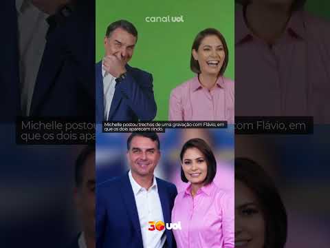 Michelle Bolsonaro publica primeiro vídeo de campanha ao lado de Flávio após crise