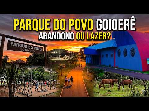 🌳 Parque do Povo de Goioerê | Natureza, Pôr do Sol e Estruturas Abandonadas