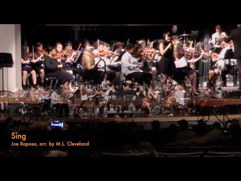 05/2018 BTW Orchestra & Carver 8th Grade String Orch - Sing - Raposo