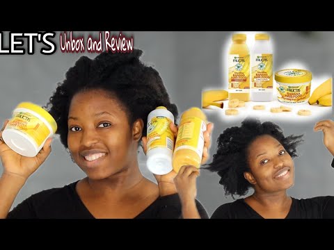 GARNIER 3 In 1 hair food on a TYPE 4 NATURAL HAIR