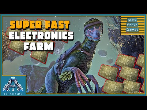 ARK: BEST Way To Solo Quickly Farm THOUSANDS Of Electronics In Minutes!!! | Genesis
