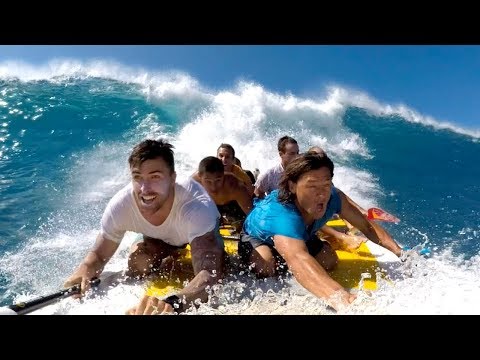 BIG WAVE Supsquatch surfing at Makaha! POV