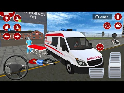 American Ambulance Emergency Simulator 2021 - Android Gameplay #1