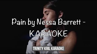 Pain by Nessa Barrett - acoustic KARAOKE with LYRICS | instrumental / backing track | (HIGH QUALITY)