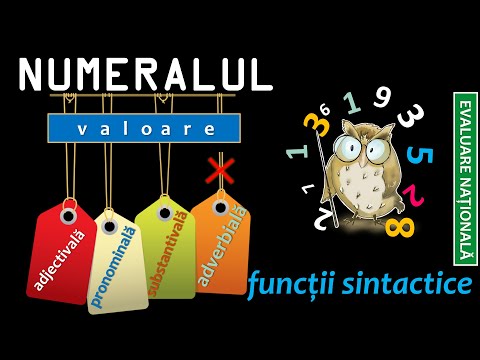 NUMERALUL - valoare adjectivală/ pronominală/ substantivală - FUNCȚII SINTACTICE