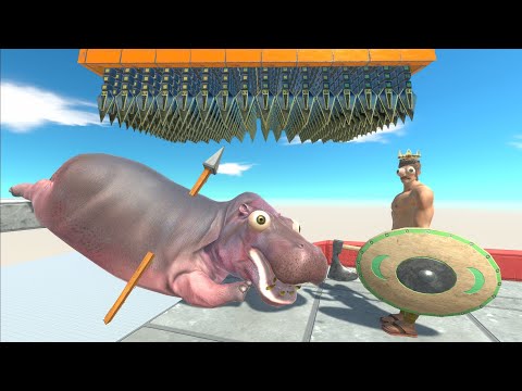 Ballista Throws the Animals Towards the Nails - Animal Revolt Battle Simulator