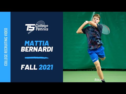 Mattia Bernardi College Tennis Recruiting Video Fall 2021
