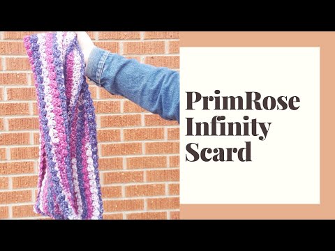 PrimRose Infinity Scarf | Beginner Crochet pattern | Left handed
