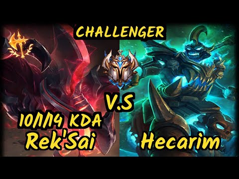 MVP Yondu (REK'SAI) vs HECARIM - 10/1/14 KDA JUNGLE CHALLENGER GAMEPLAY - KR