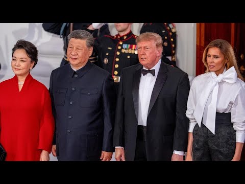 Trump's lavish state dinner for Chinese leader Xi Jinping underway