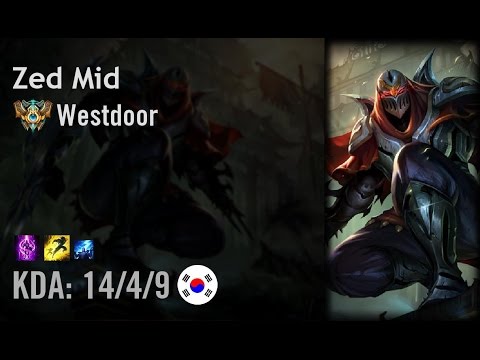 Zed Mid vs Lulu - Westdoor - KR Challenger Patch 6.12