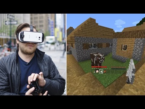 What Minecraft is like on Gear VR