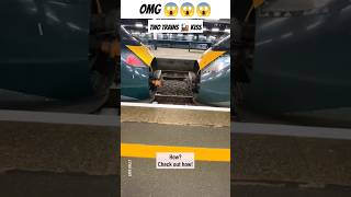 A tender kiss between two 🚂 trains#train #trains #kiss #shorts #update