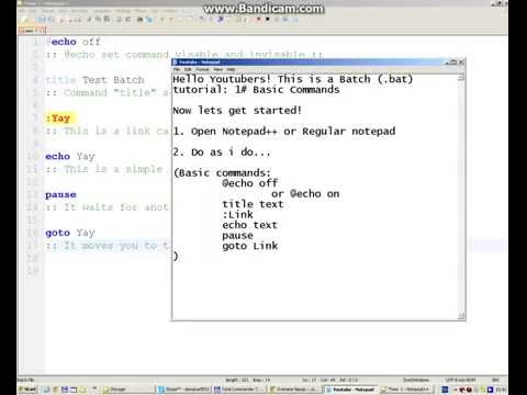 Batch Lesson 1 Basic Commands