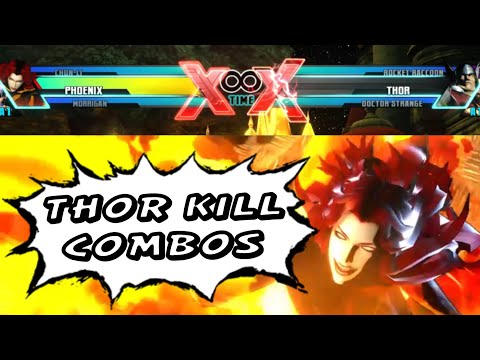 No Survivors - Dark Phoenix Solo Kill Combos | UMVC3