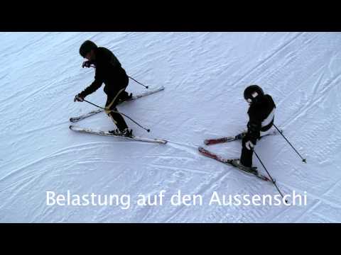 Skifahren lernen - der Pflugbogen