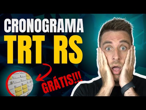 Concurso TRT RS Técnico TJAA 2022 - Cronograma grátis (plano completo)