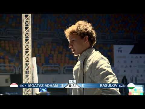 2021 228 Juniors T04 02 M S Individual Cairo EGY WCH PODIUM RASULOV UZB vs MOATAZ EGY