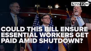 Rep  Harris urges Senate to pass bill ensuring pay for essential workers amid shutdown