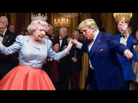 Trump dances with Queen Elizabeth💃🕺