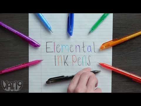 Elemental Ink Pens: Your writing disappears with heat and