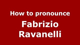 How to pronounce Fabrizio Ravanelli
