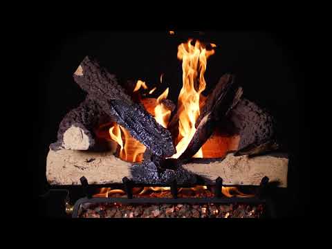 BBQGuys Rustic Canyon Charred Oak Vented Gas Log Set Video