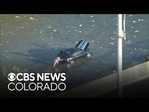 Video shows flooded streets, piles of hail in Colorado city after severe storms
