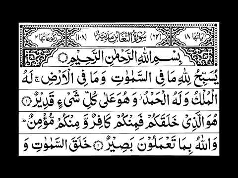 Surah Taghabun 41x (Wazeefa for Rizq, Debt, Ilnesses, Protection, & a lot more) Saud Al-Shuraim