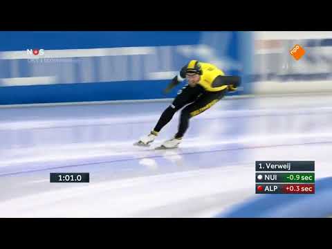 Kjeld Nuis 1000m - 1:07.64 (Lowland WR, TR). Olympisch kwalificatietoernooi 2018