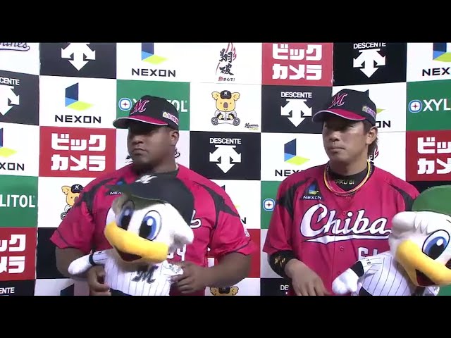 マリーンズ・角中選手・デスパイネ選手ヒーローインタビュー 2016/8/2 M-F