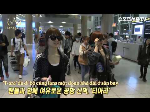 [Vietsub] 130425 TARA back to Korea from Nihao Taiwan M! Countdown