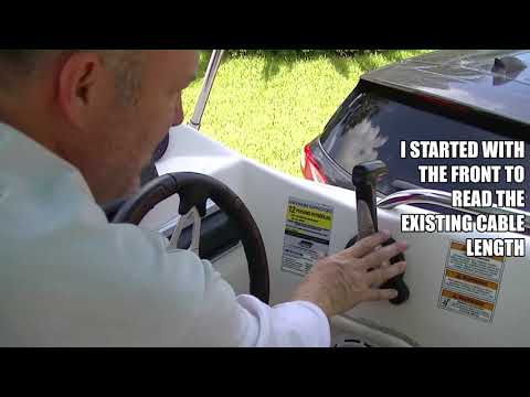 how to replace Yamaha outboard throttle cable, Shift cable replacement , aka control cables