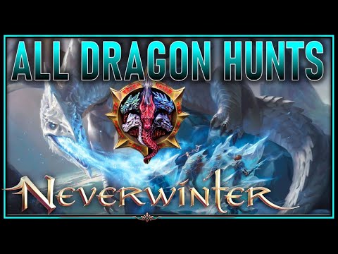 All FIVE Dragon Hunts: FLYING Dragons w/ NEW Mechanics - Solo Adult Run at End - Neverwinter Preview