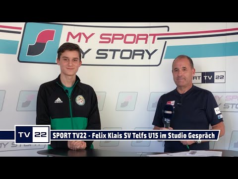 SPORT TV22: Felix Klais vom SV Telfs U15 im Studio Gespräch
