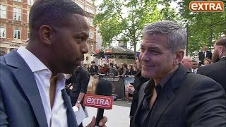 George Clooney Thinks We're Stalking Him at 'Tomorrowland's' London Premiere