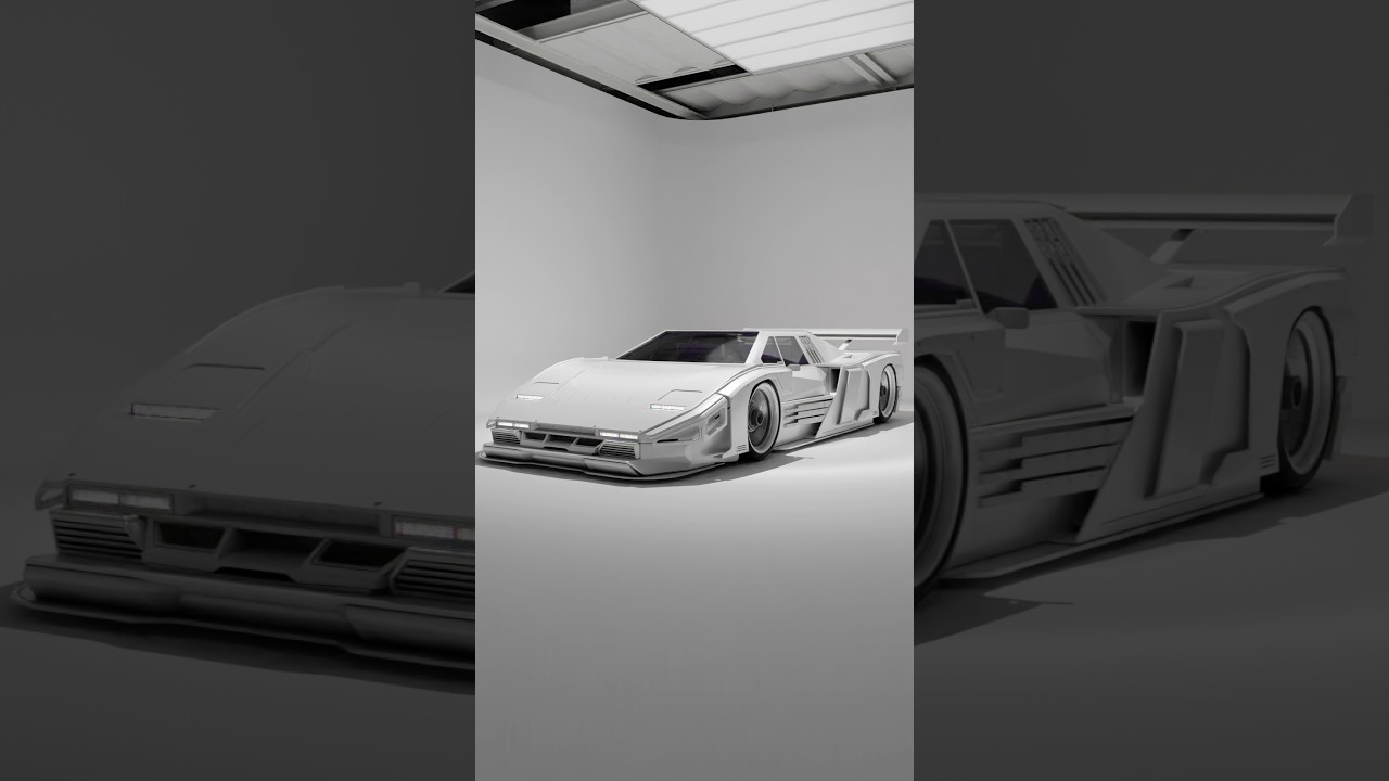 Making a concept car from scratch In blender #blender #car #conceptcar #carmodeling
