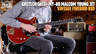 Video thumbnail for No Talking...Just Tones | Gretsch G6131-MY-RB Limited Edition Malcolm Young Jet by Peach Guitars