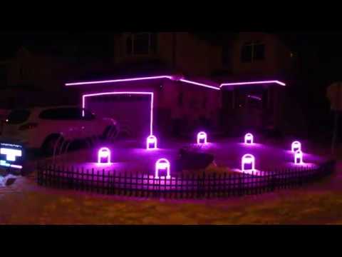 2019 Halloween - Thriller Remix Light Show