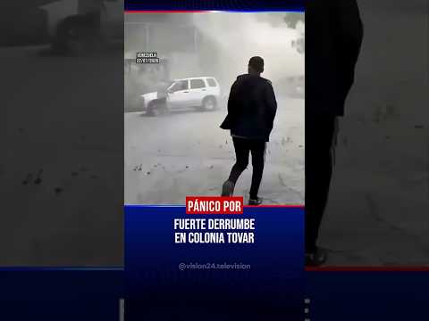 🌧️ Derrumbe de tierra sorprende a comerciantes en la Colonia Tovar